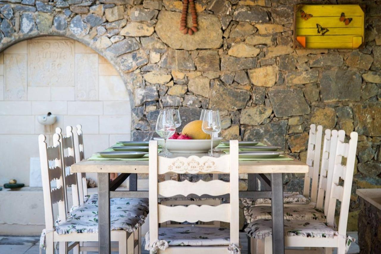 Authentic Cretan Stone Windmill Villa Szitía Kültér fotó