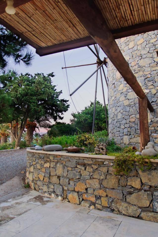 Authentic Cretan Stone Windmill Villa Szitía Kültér fotó