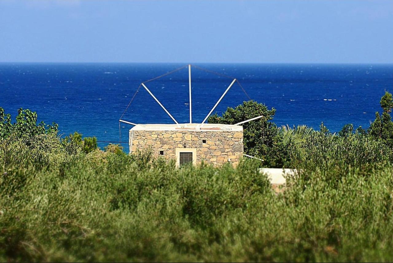 Authentic Cretan Stone Windmill Villa Szitía Kültér fotó