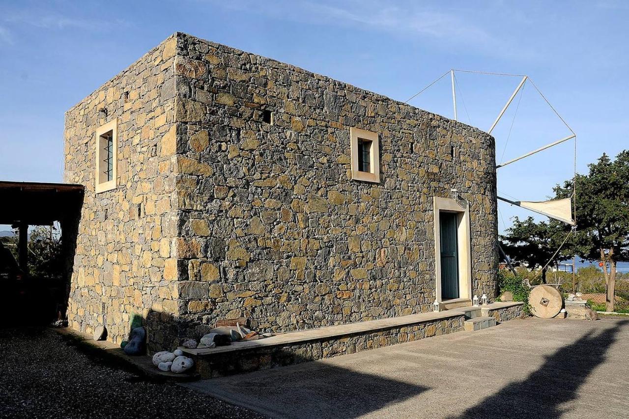 Authentic Cretan Stone Windmill Villa Szitía Kültér fotó